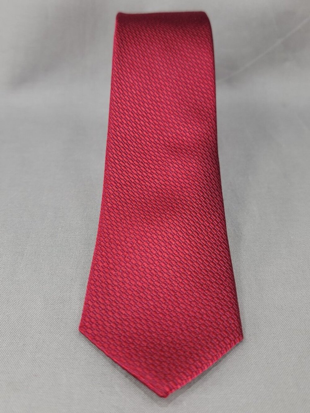 Per Luomo Armand Thiery Necktie Tie Mens Red Silk Geometric Pattern